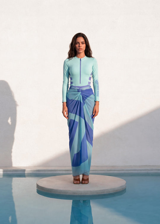 Belted Lilac Burkini Pre Order 7 days