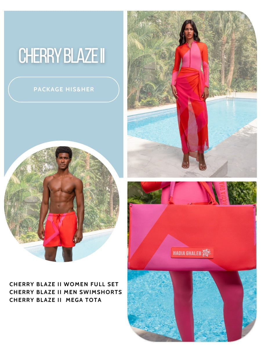 Cherry Blaze II His & Hers Package 3 Pieces