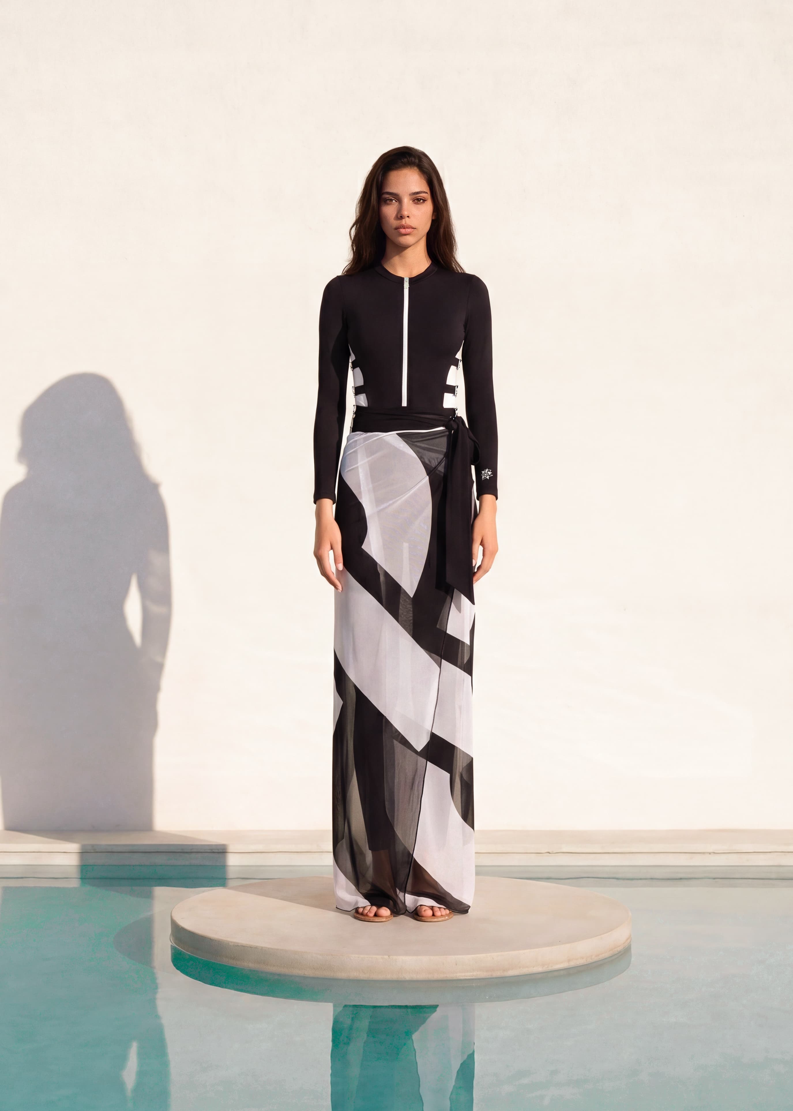 Belted Noir Burkini Pre Order 7 days