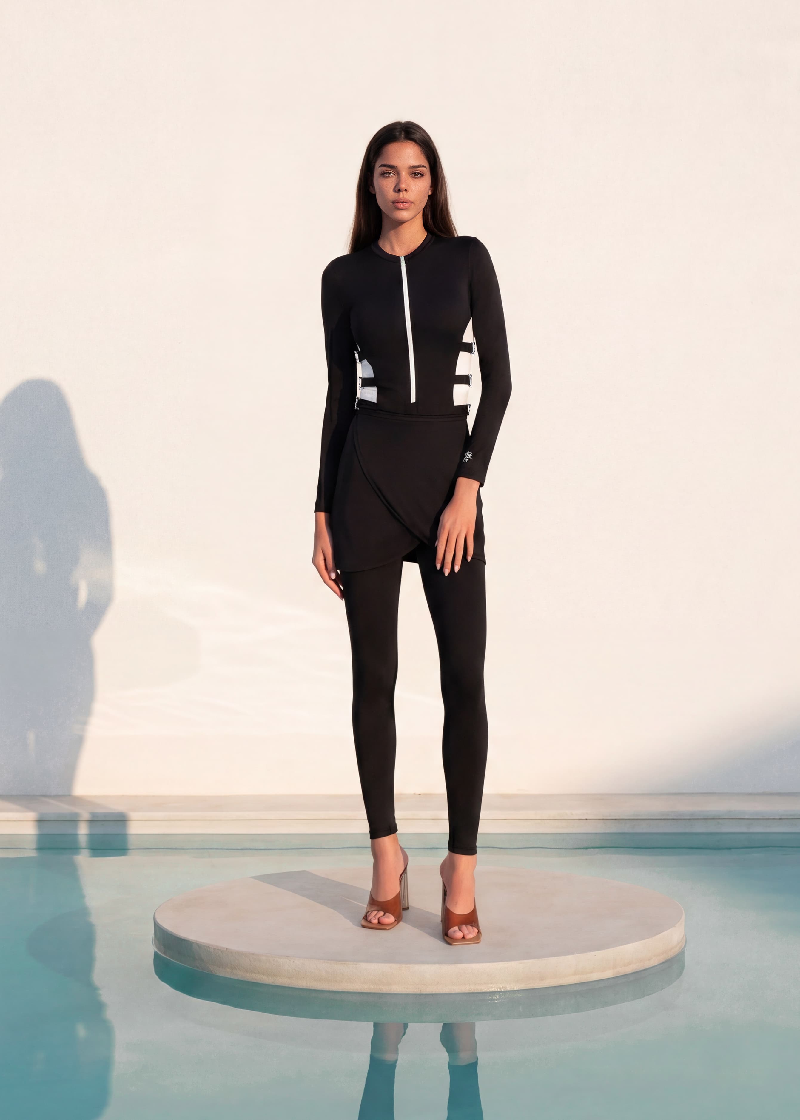 Belted Noir Burkini Pre Order 7 days