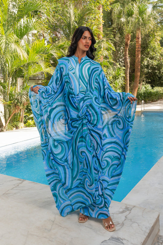 Onda Blu Kaftan
