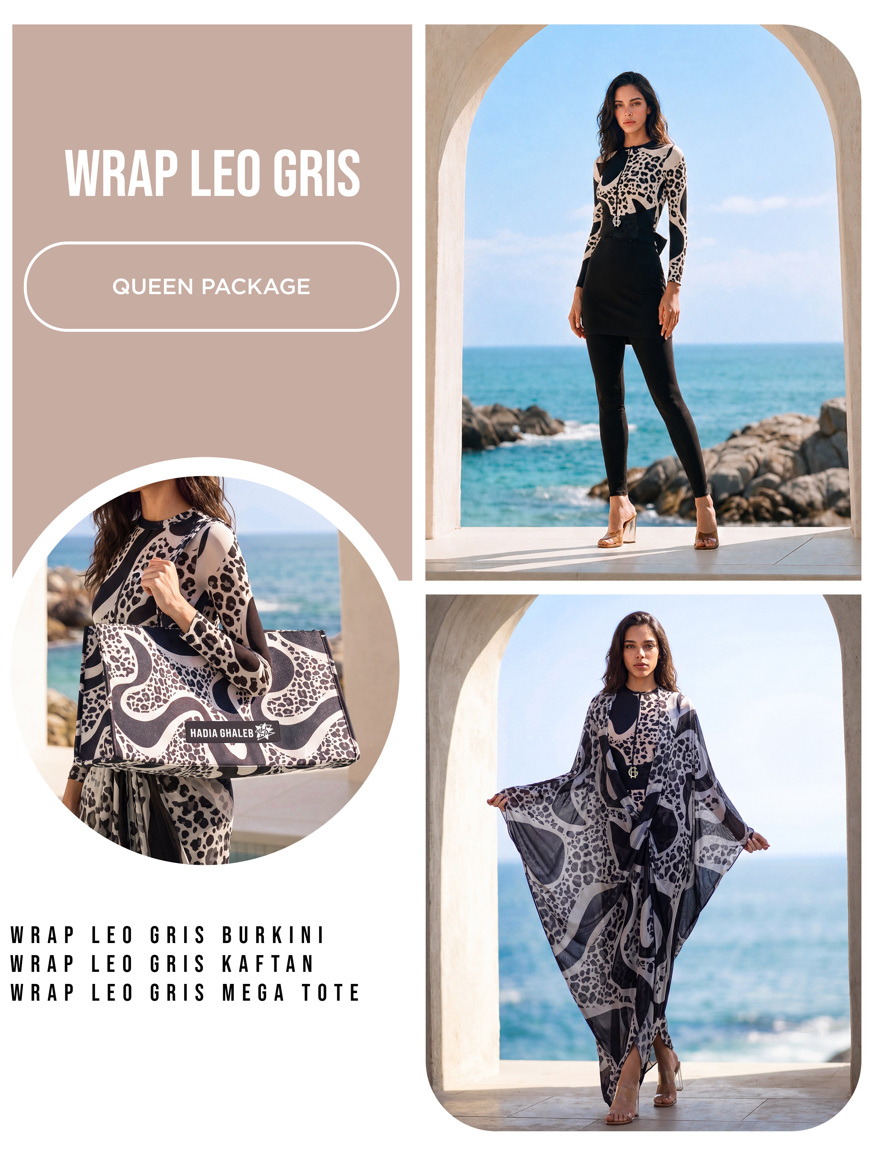 Wrap Leo Gris Queen Package 3 Pieces