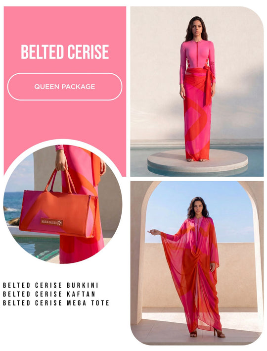 Belted Cerise Queen Package 3 Pieces