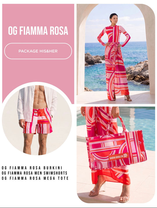 OG Fiamma Rosa Couple Package 3 Pieces
