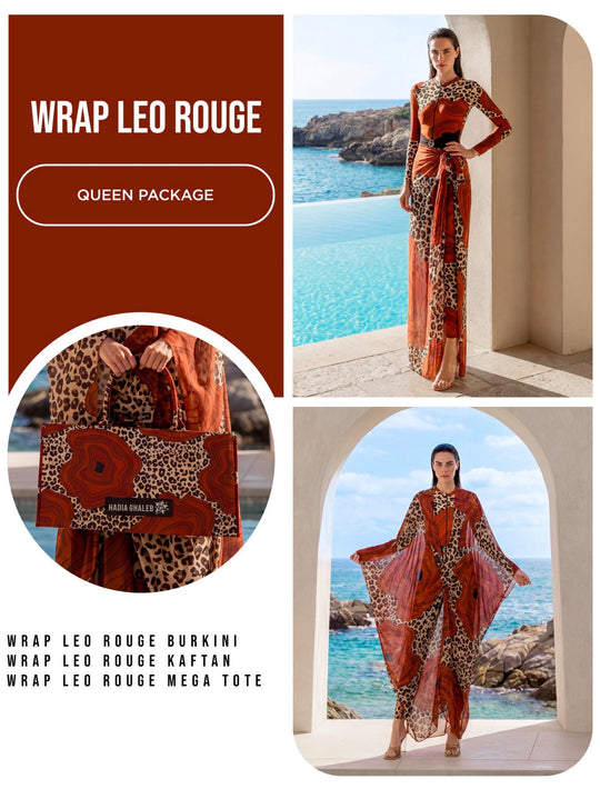 Wrap Leo Rouge Queen Package 3 Pieces