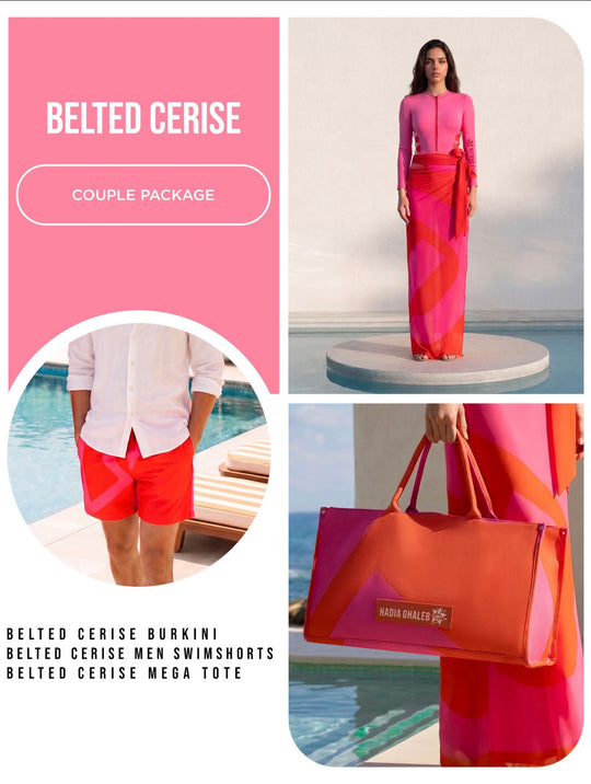 Belted Cerise Couple Package 3 Pieces