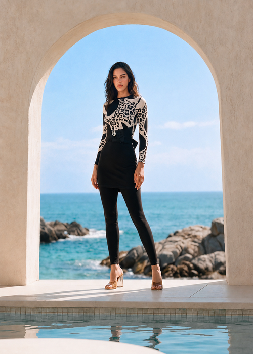 Wrap Leo Gris Burkini