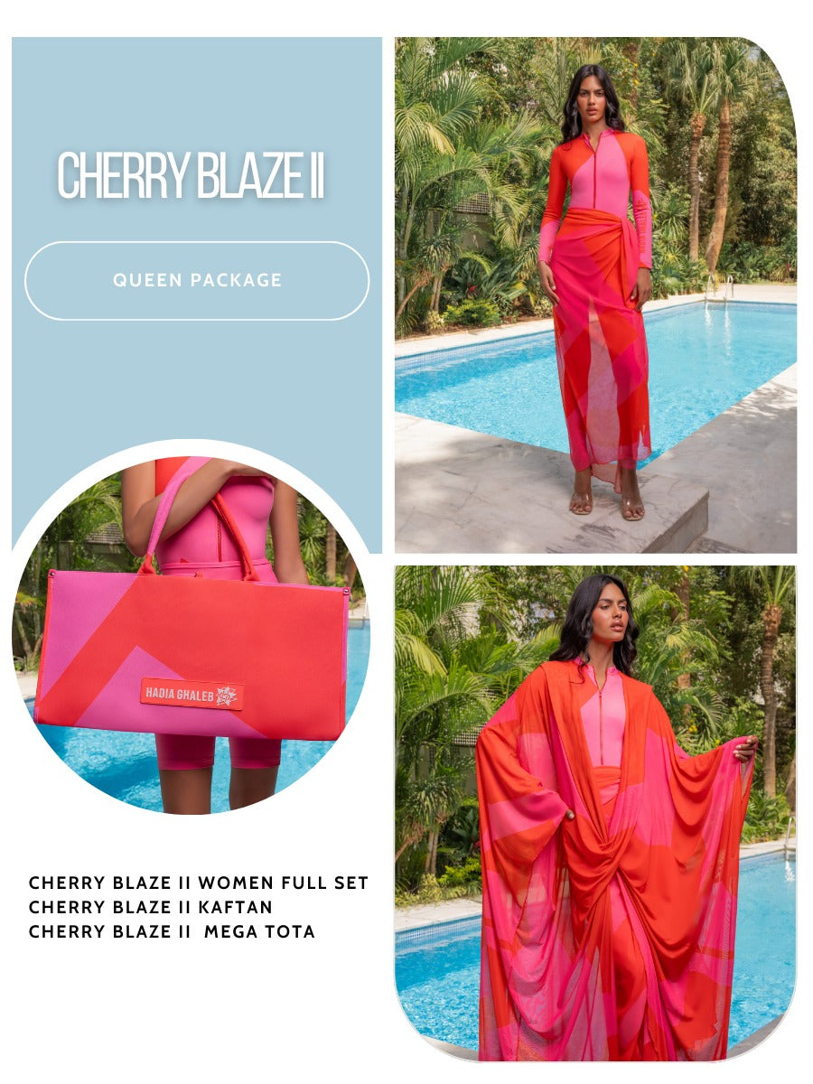 Cherry Blaze II Queen Package 3 Pieces