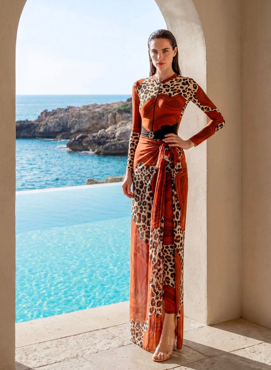 Wrap Leo Rouge Burkini
